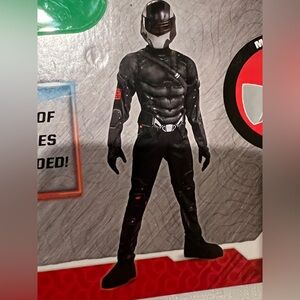 Disguise GI Joe Snake Eyes Black Superhero Costume Mask Gloves Boys Large 10-12